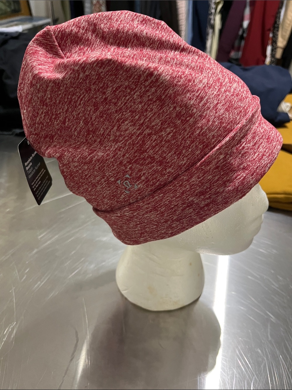 lululemon athletica Marled Pink Red Slouch Beanie